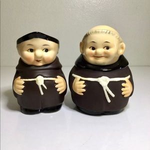 Goebel Friar Tuck Cream Pitcher And Sugar Bowl, West Germany